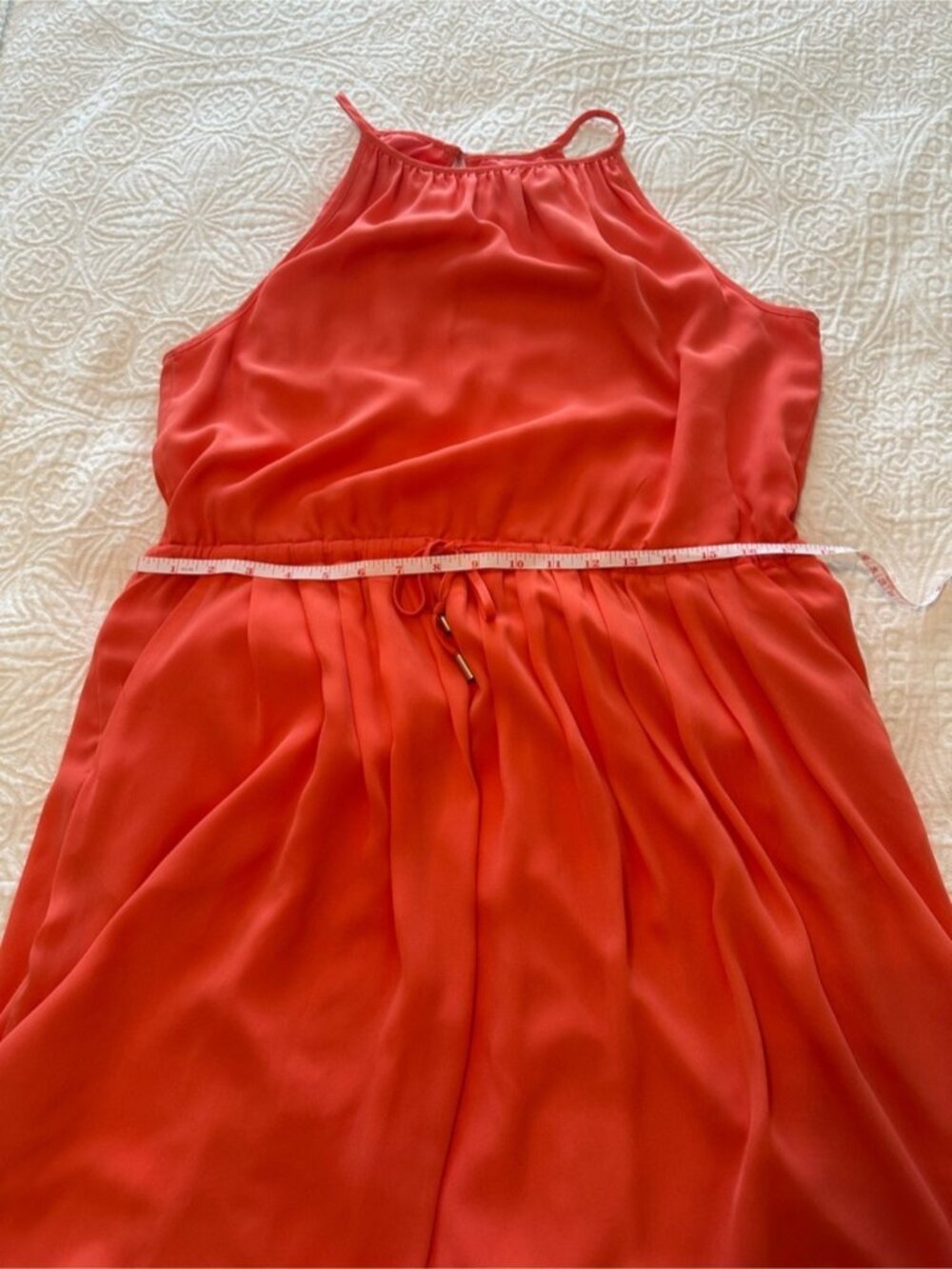 Coral Halter Dress - Picture 5 of 5